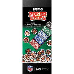 Cleveland Browns 100 Piece Poker Chips (ONLINE ORDER ONLY)