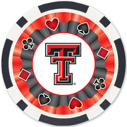 Texas Tech Red Raiders 100 Piece Poker Chips (ONLINE ORDER ONLY)