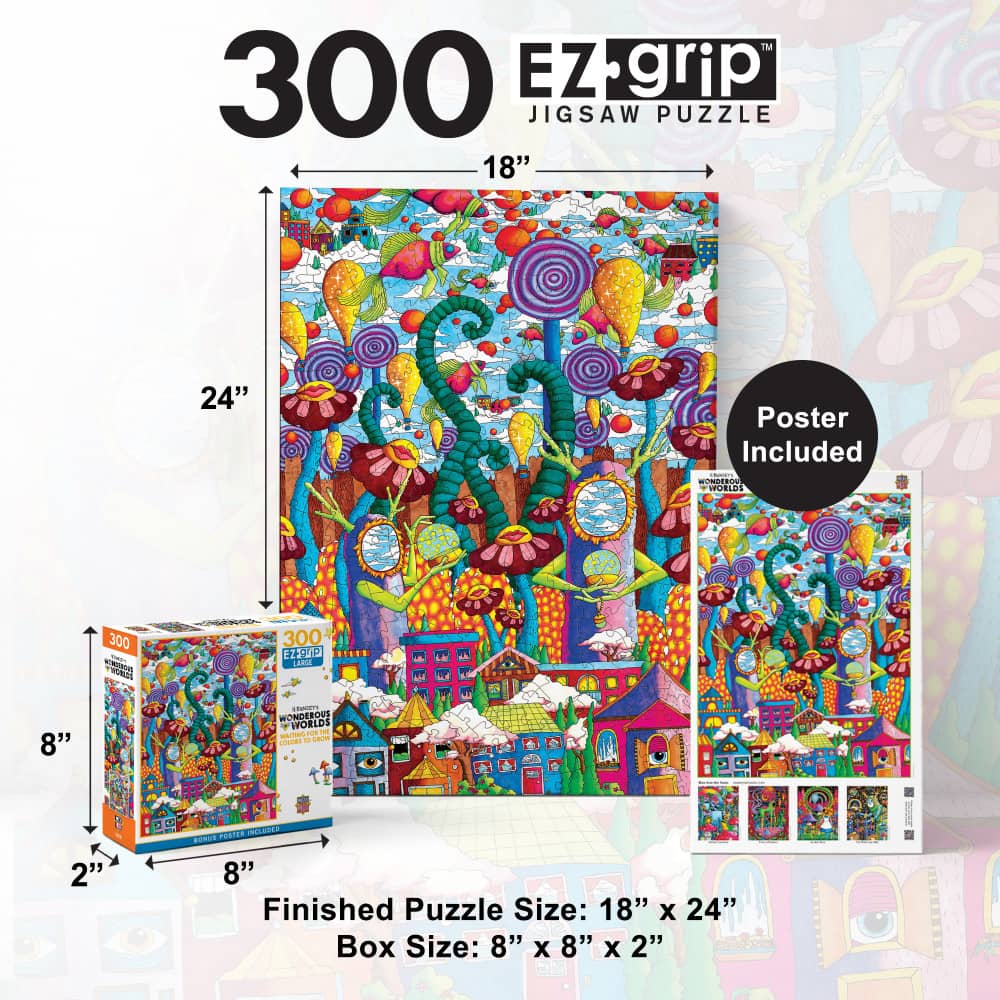 Wonderous Worlds - Waiting for the Colors to Grow 300 Piece EZ Grip Jigsaw Puzzle
