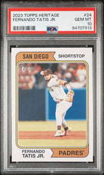 2023 TOPPS HERITAGE FERNANDO TATIS JR.  #24 - PSA 10 (Online Order Only)