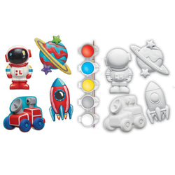 Space Explorers - 4-Pack Plaster Magnets Paint Kit