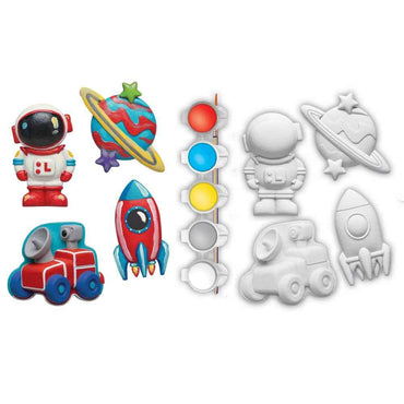 Space Explorers - 4-Pack Plaster Magnets Paint Kit (ONLINE ORDER ONLY)