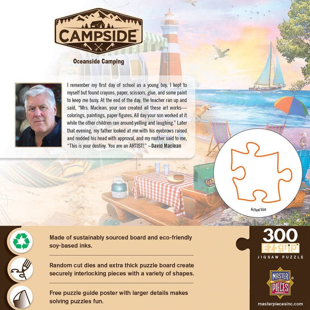 Campside - Oceanside Camping 300 Piece EZ Grip Jigsaw Puzzle (ONLINE ORDER ONLY)