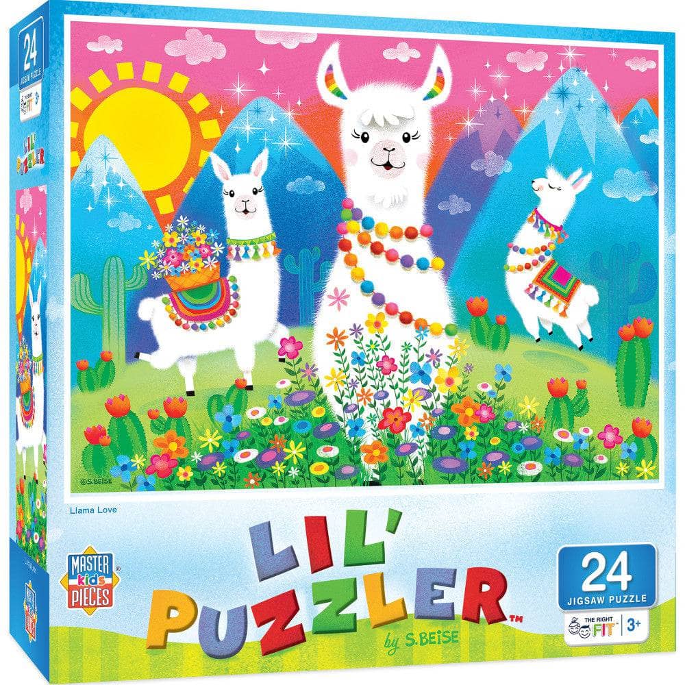 Lil Puzzler - Llama Love 24 Piece Jigsaw Puzzle (ONLINE ORDER ONLY)