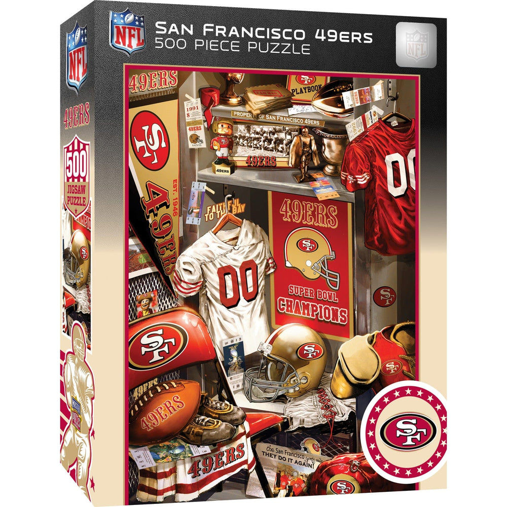 San Francisco 49ers - Locker Room 500 Piece Jigsaw Puzzle (ONLINE ORDER ONLY)