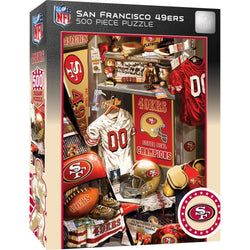 San Francisco 49ers - Locker Room 500 Piece Jigsaw Puzzle (ONLINE ORDER ONLY)