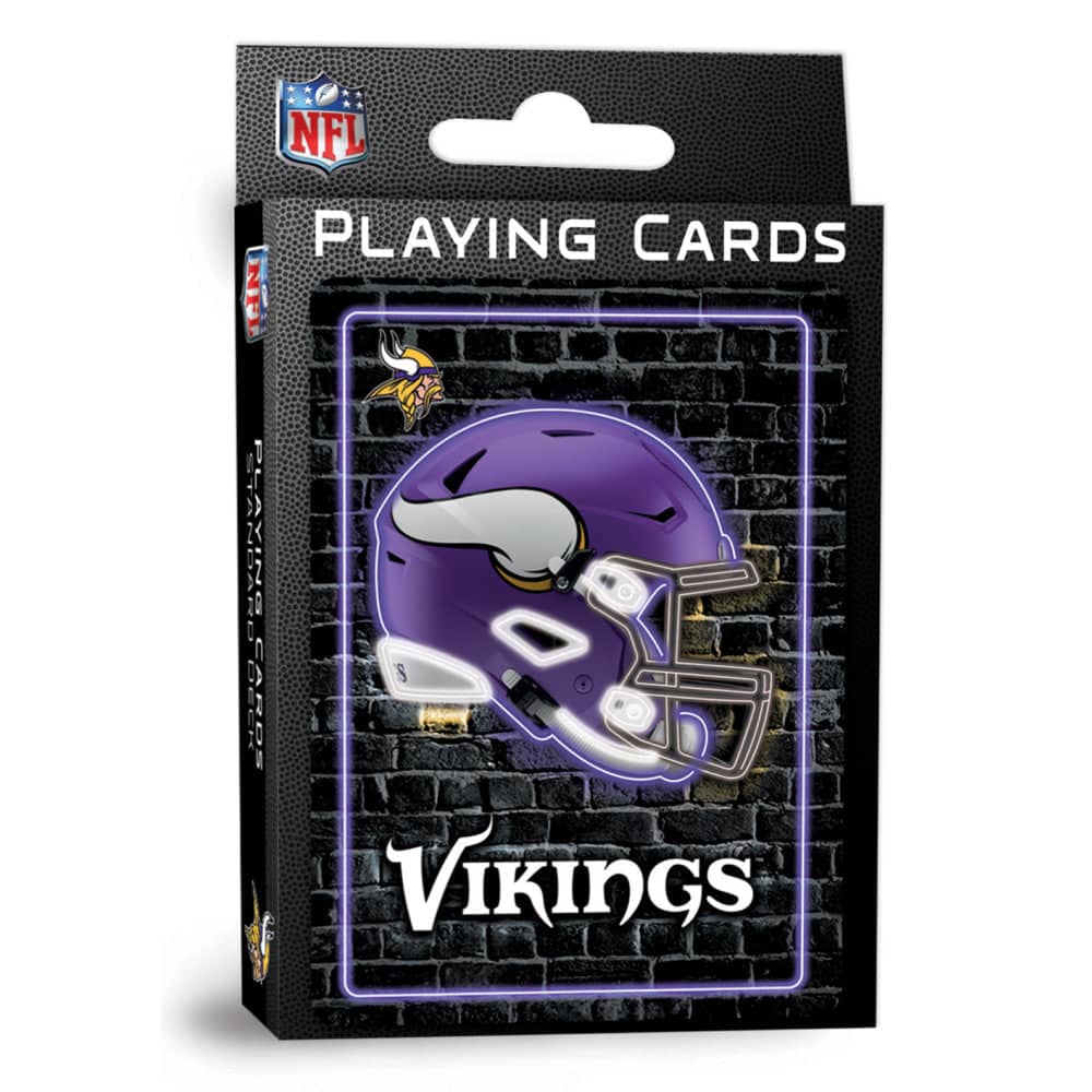Minnesota Vikings Neon Playing Cards - 54 Card Deck