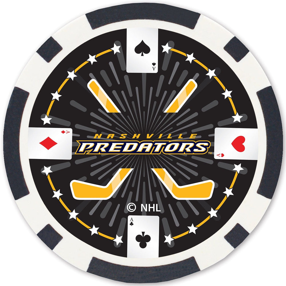 Nashville Predators 100 Piece Poker Chips (ONLINE ORDER ONLY)