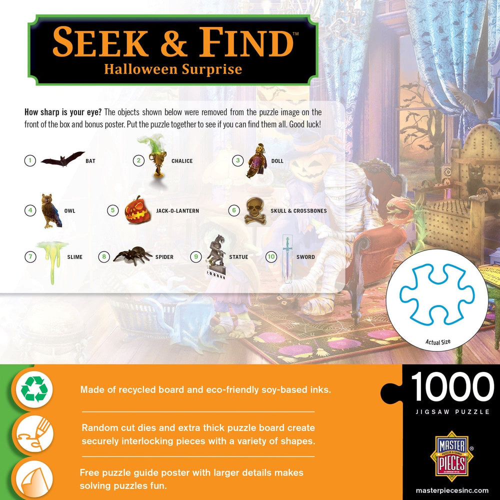 Seek & Find - Halloween Surprise 1000 Piece Jigsaw Puzzle (ONLINE ORDER ONLY)