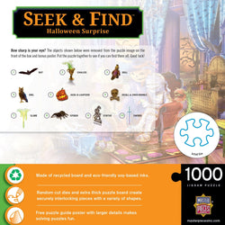 Seek & Find - Halloween Surprise 1000 Piece Jigsaw Puzzle (ONLINE ORDER ONLY)