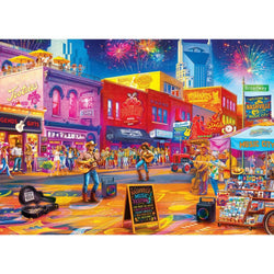 Travel Diary - Honky-Tonk Harmony 500 Piece Jigsaw Puzzle