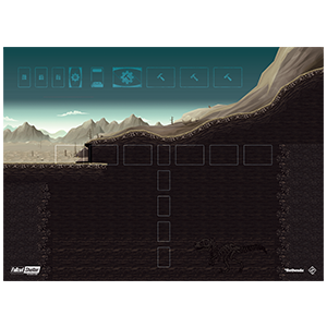 Fallout Shelter: Game Mat (ONLINE ORDER ONLY)