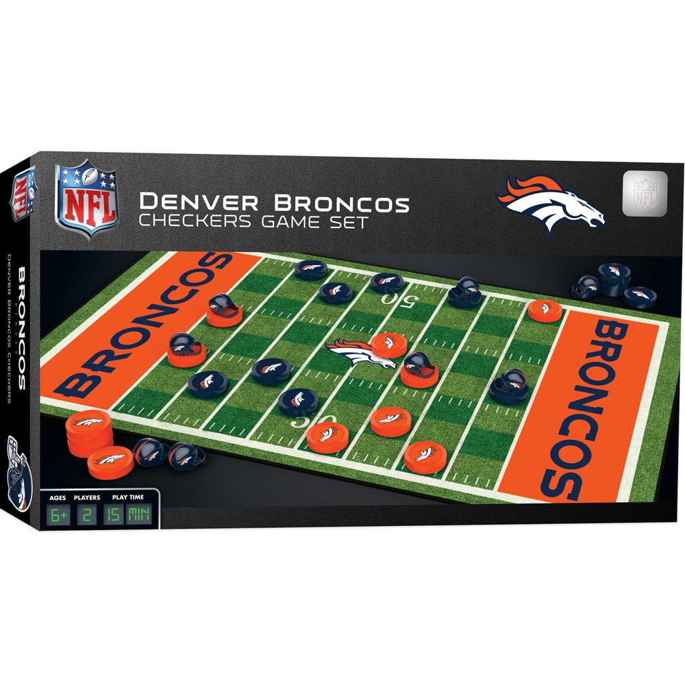 Denver Broncos Checkers Board Game (ONLINE ORDER ONLY)