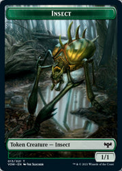 Insect // Boar Double-Sided Token [Innistrad: Crimson Vow Tokens]