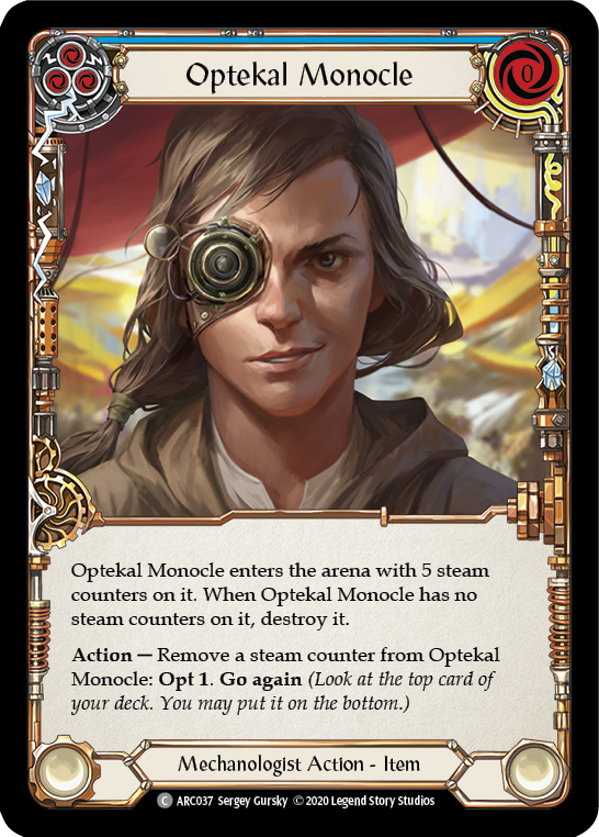 Optekal Monocle [U-ARC037] (Arcane Rising Unlimited)  Unlimited Normal - Anime Imports LLC