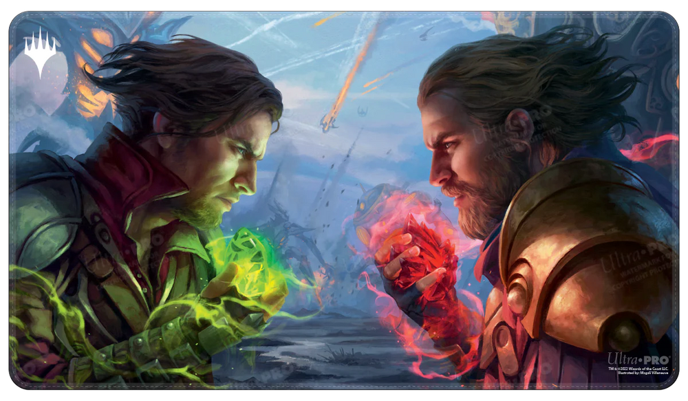 The Brothers' War Draft Booster Artwork Holofoil Standard Gaming Playmat for Magic: The Gathering