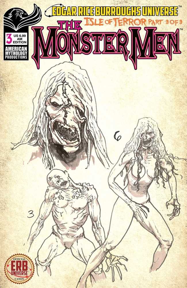 Monster Men Isle Of Terror #3 (Of 3) Cover C Am Exclusive Design Art