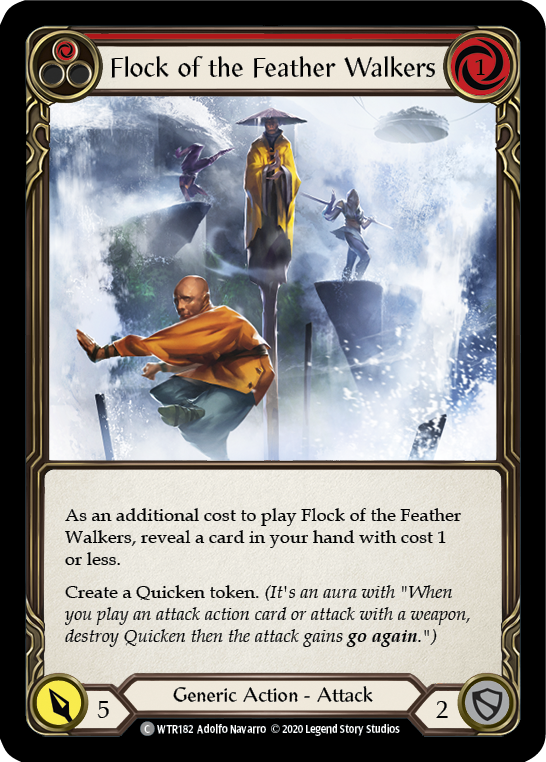 Flock of the Feather Walkers (Red) [U-WTR182] (Welcome to Rathe Unlimited)  Unlimited Rainbow Foil - Anime Imports LLC