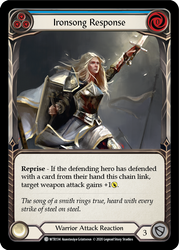 Ironsong Response (Blue) [U-WTR134] (Welcome to Rathe Unlimited)  Unlimited Rainbow Foil - Anime Imports LLC