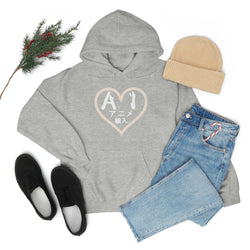 Anime Imports 2010 Heart Logo (White) Unisex Heavy Blend™ Hooded Sweatshirt