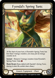 Fyendal's Spring Tunic [U-WTR150] (Welcome to Rathe Unlimited)  Unlimited Rainbow Foil - Anime Imports LLC