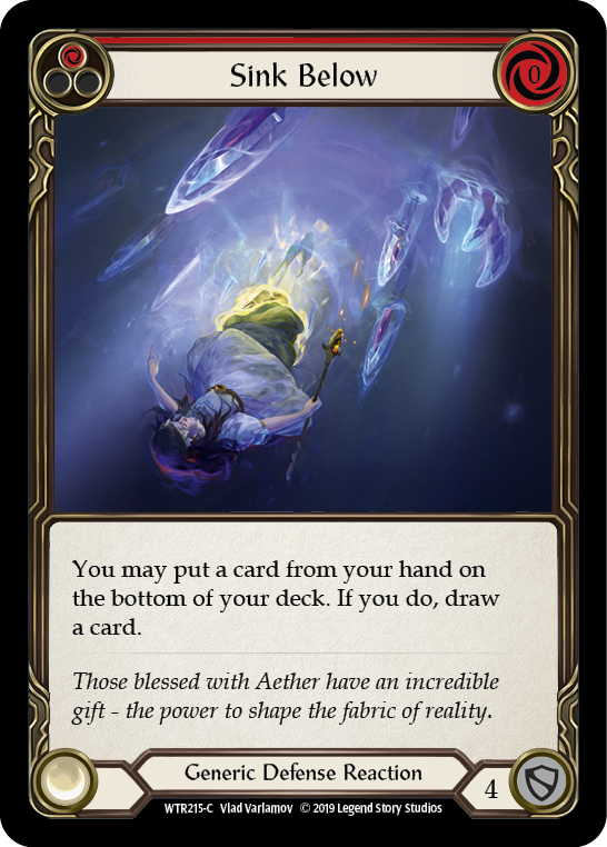 Sink Below (Red) [WTR215-C] (Welcome to Rathe)  Alpha Print Rainbow Foil - Anime Imports LLC