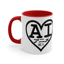 AI Logo 2001 & 2007 Black Logo) Accent Coffee Mug, 11oz