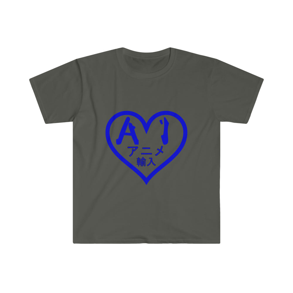 Anime Imports 2010 Heart Logo (Blue) Unisex Softstyle T-Shirt