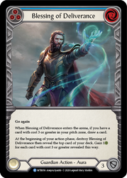 Blessing of Deliverance (Blue) [U-WTR056] (Welcome to Rathe Unlimited)  Unlimited Rainbow Foil - Anime Imports LLC