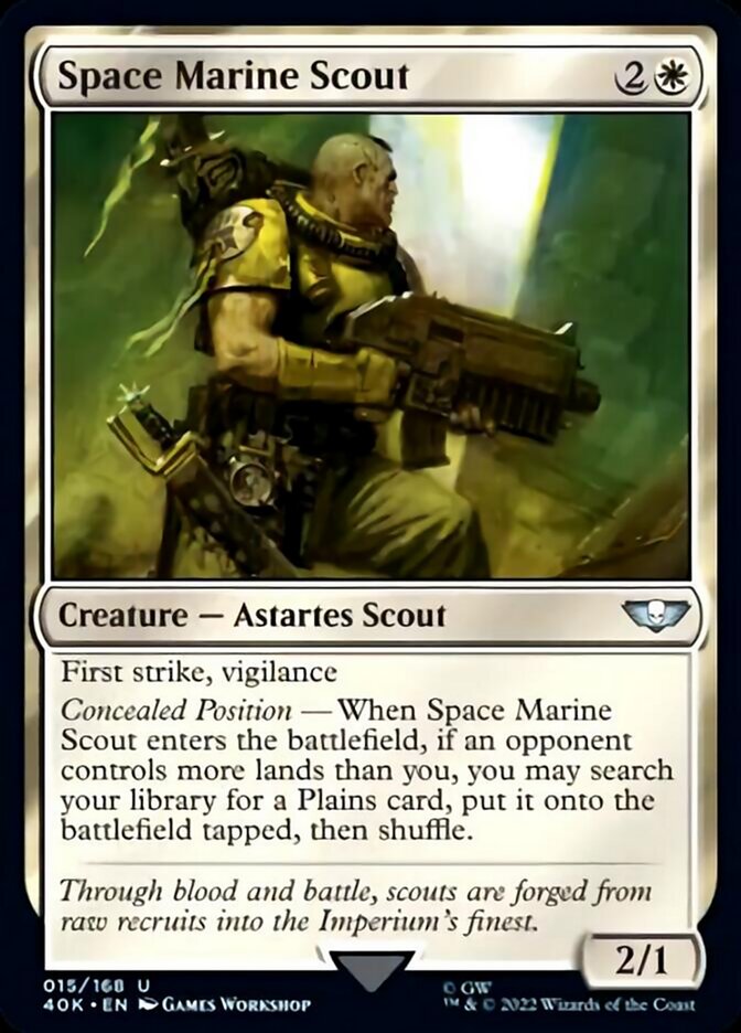 Space Marine Scout (Surge Foil) [Universes Beyond: Warhammer 40,000]