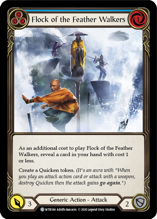 Flock of the Feather Walkers (Blue) [U-WTR184] (Welcome to Rathe Unlimited)  Unlimited Rainbow Foil - Anime Imports LLC