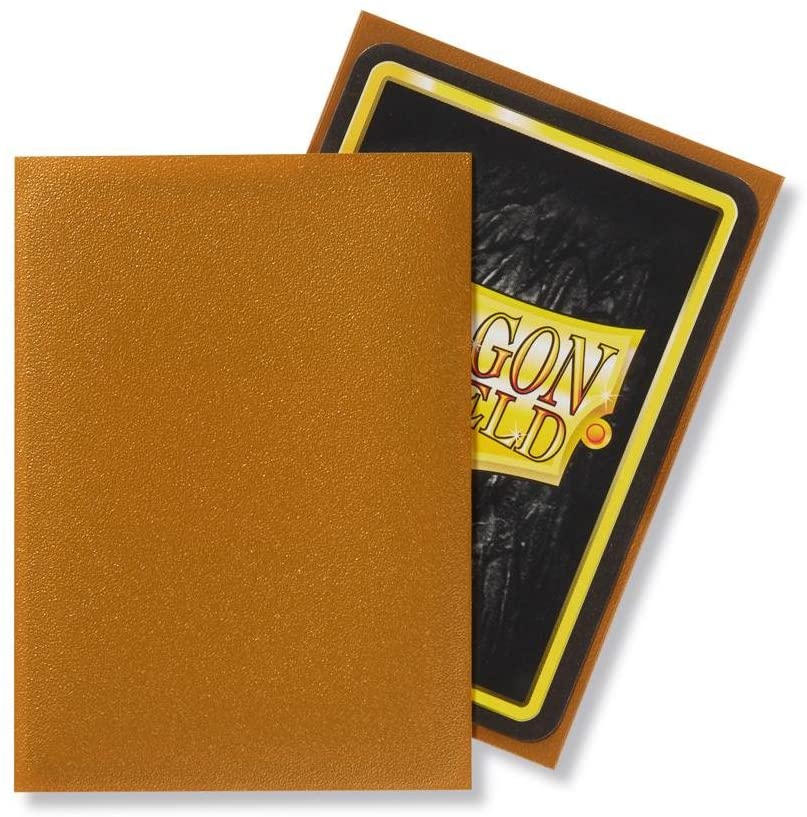 Dragon Shields: (100) Matte Gold - Anime Imports LLC