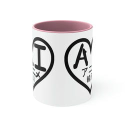 AI Logo 2001 & 2007 Black Logo) Accent Coffee Mug, 11oz