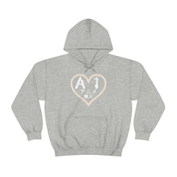 Anime Imports 2010 Heart Logo (White) Unisex Heavy Blend™ Hooded Sweatshirt