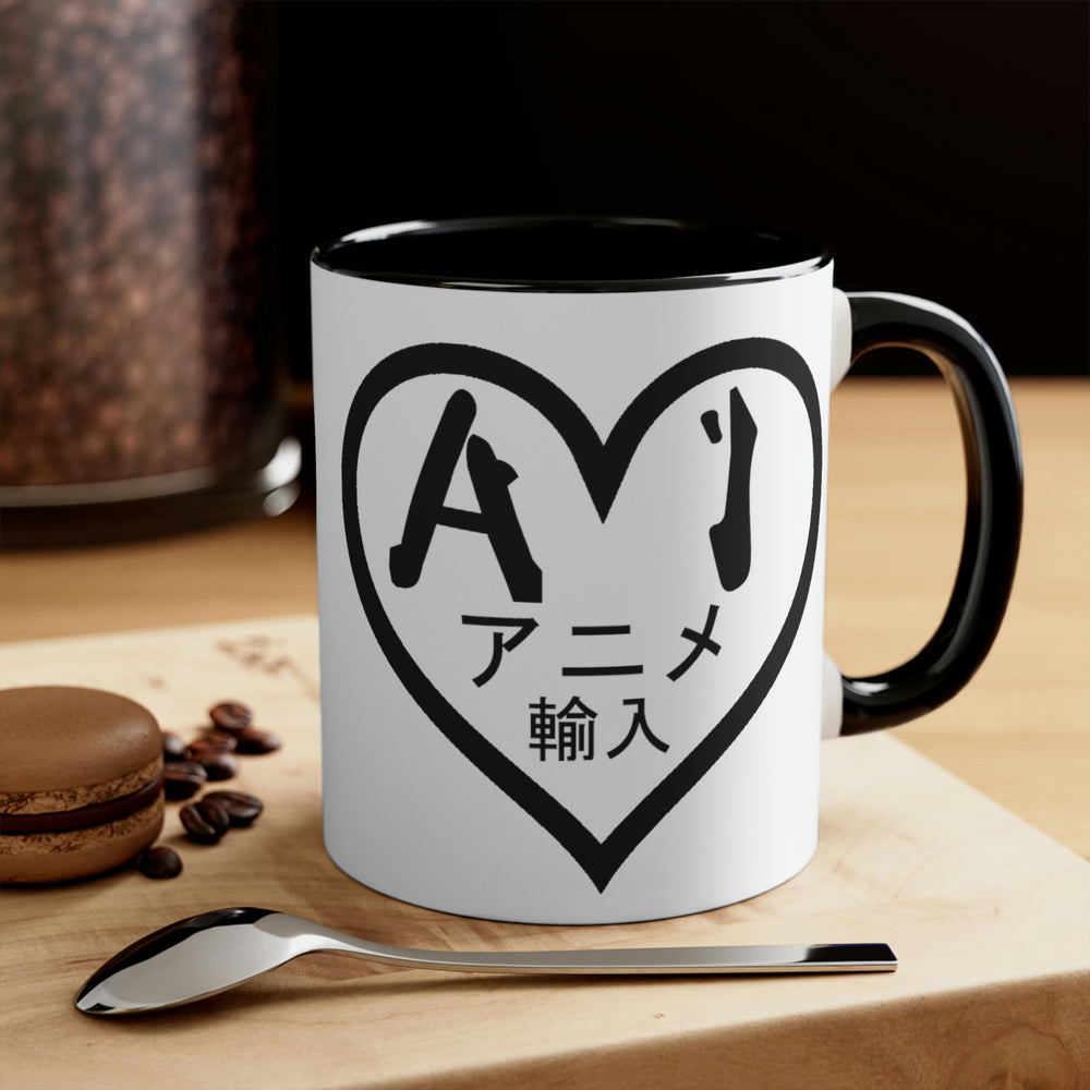 AI Logo 2001 & 2007 Black Logo) Accent Coffee Mug, 11oz