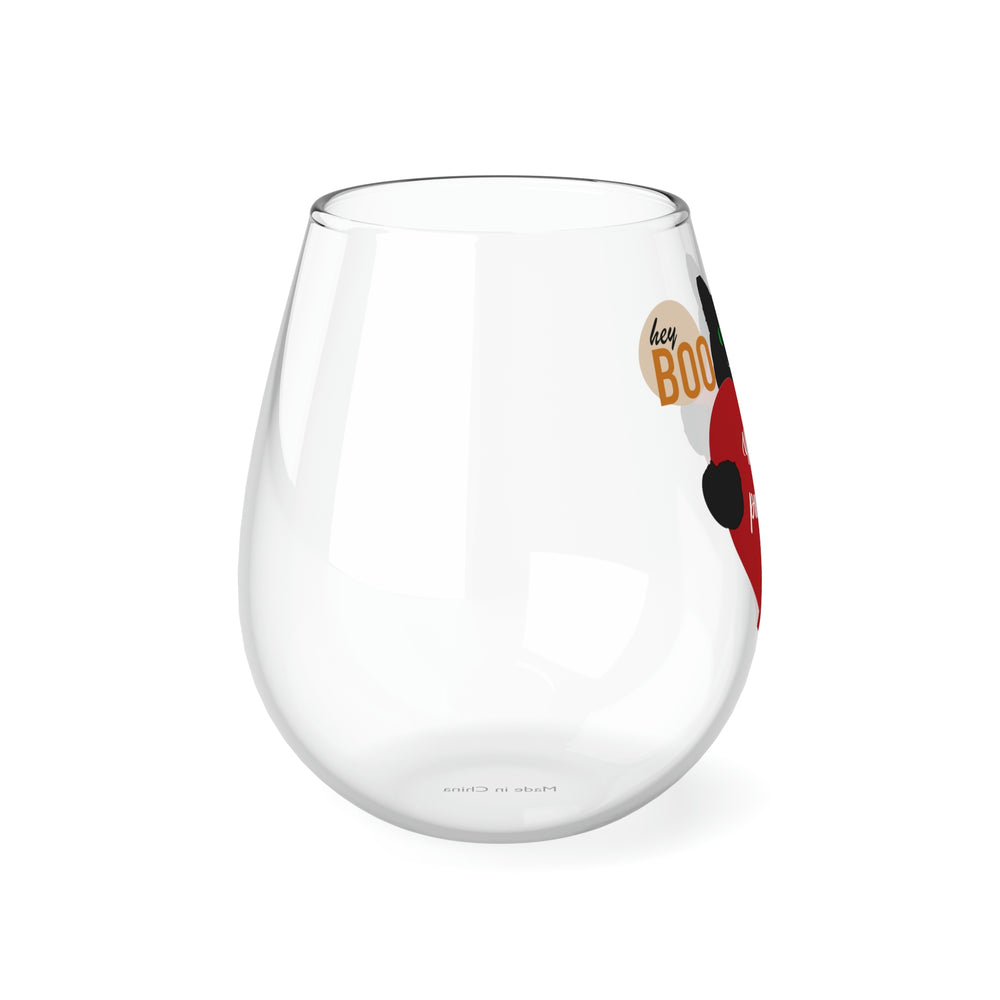 Hey Boo You're Prefect Stemless Wine Glass, 11.75oz