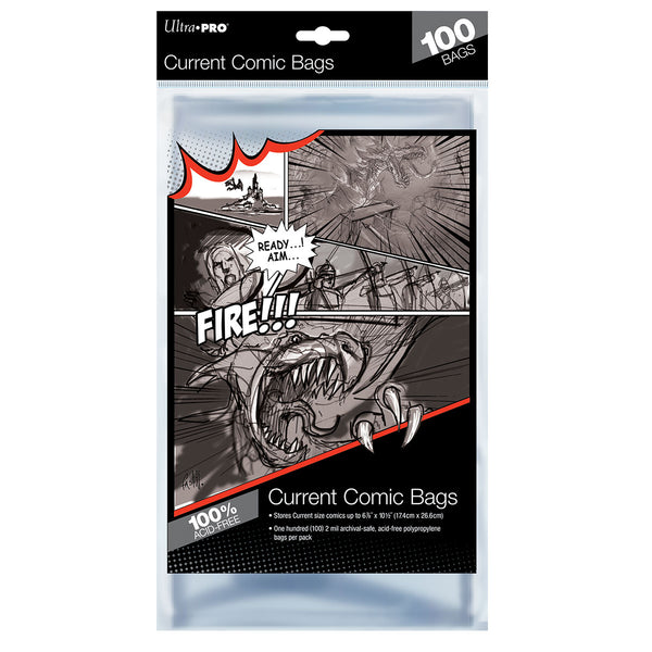 Current Age Comic Bags (100 Pack) - Ultra Pro - Anime Imports LLC