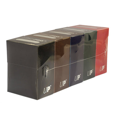 Ultra PRO 5 Dark Color Deck Box Bundle (Black, Blue, Brown, Green, Red) - Anime Imports LLC