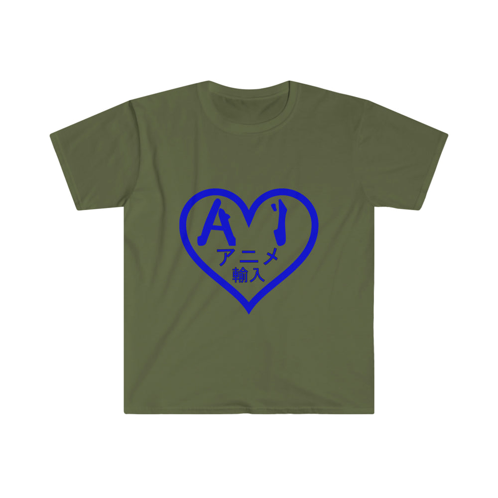 Anime Imports 2010 Heart Logo (Blue) Unisex Softstyle T-Shirt