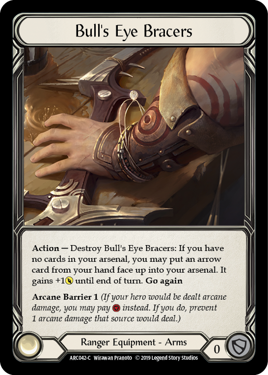 Bull's Eye Bracers [ARC042-C] (Arcane Rising)  1st Edition Normal - Anime Imports LLC