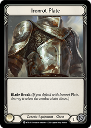 Ironrot Plate [U-WTR156] (Welcome to Rathe Unlimited)  Unlimited Rainbow Foil - Anime Imports LLC