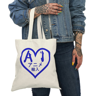 Anime Imports 2010 Logo (Blue) Natural Tote Bag