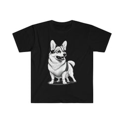 Happy Corgi Unisex Softstyle T-Shirt