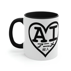 AI Logo 2001 & 2007 Black Logo) Accent Coffee Mug, 11oz