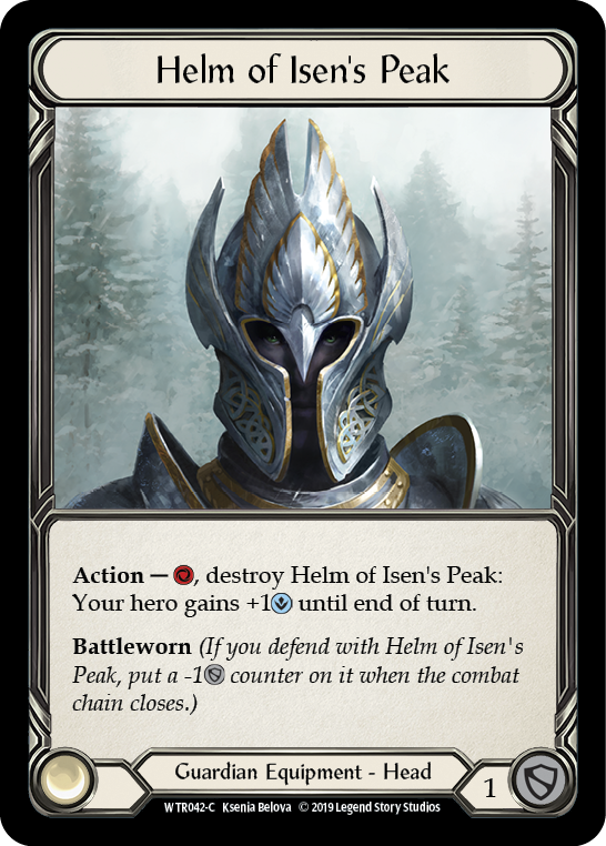 Helm of Isen's Peak [WTR042-C] (Welcome to Rathe)  Alpha Print Cold Foil - Anime Imports LLC
